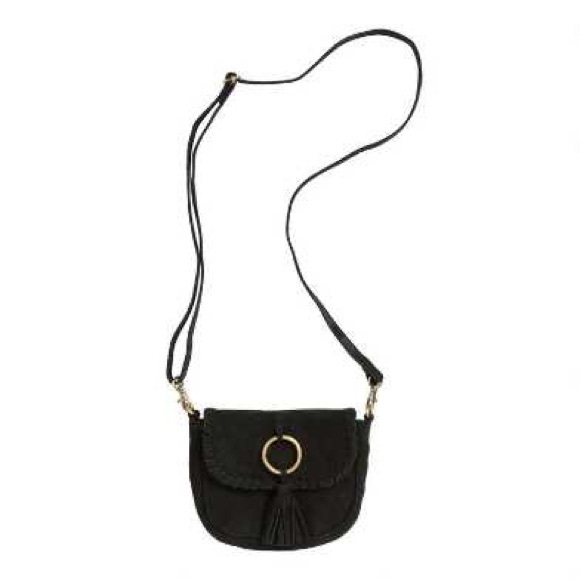 worldmarket Handbags - Black Suede Convertible Clutch